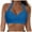Blue, variant on Women Halter Bikini Tops Push Up Retro Bathing Suits Padded Swimsuit Top Only No Bottom (Green, M)