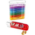 Weekly Pill Organizer, Four Timesaday, 1 Dispenser With Stackable Am/pm Compartments
