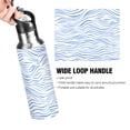 thumbnail image 4 of Blue Wavy Lines Sports Bottle with Straw Stainless Steel Water Jug Portable Thermal Cup Leak-proof 600ML, 4 of 9