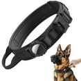 thumbnail image 2 of WAAYEE Tactical AirTag Dog Collar - Heavy Duty, Adjustable Collar Compatible with AirTag, with Control Handle for Medium/Large Dogs(Airtag Not Included), 2 of 6