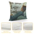 thumbnail image 4 of Qinduosi Bible Verse Throw Pillow Cover and When I Wake Up You are Still with Me Hand Lettered Quote Decorative Square Pillow Case for Home Bedroom Living Room Cushion Cover Inch, 4 of 5