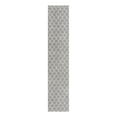 thumbnail image 3 of Unique Loom Trellis Shag Collection Area Rug - Ruby (3' 3" x 16' 5" Runner Gray/Ivory), 3 of 11