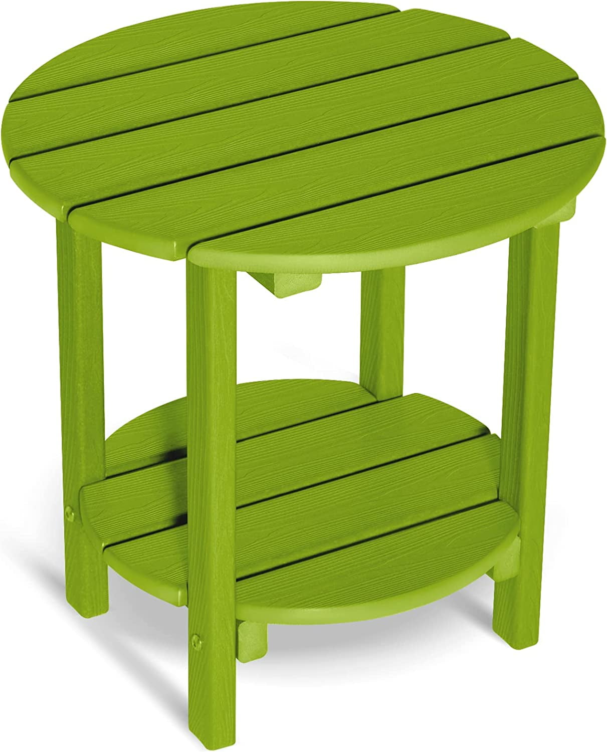 Nalone 2 -Tier Outdoor Side Table HDPE Adirondack Table Patio