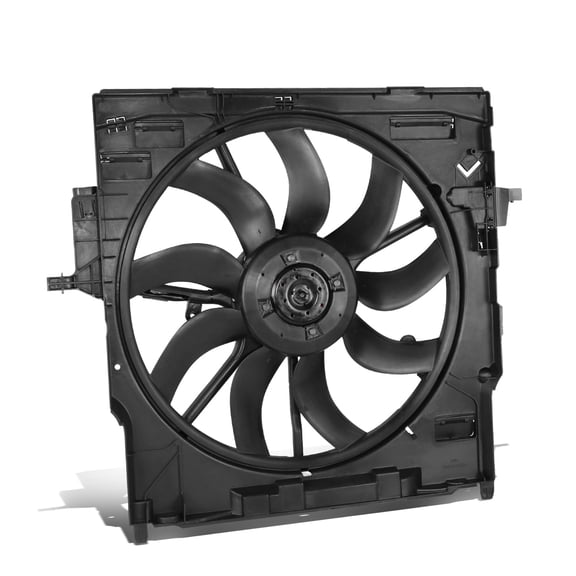 DNA Motoring OEM-RF-0312 For 2014-2018 BMW X5 X6 3.0L OE Style Radiator Cooling Fan Assembly
