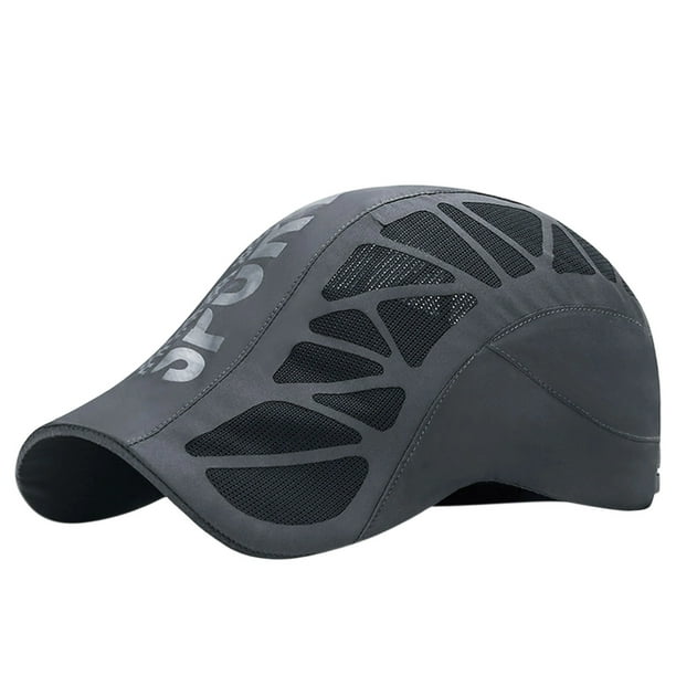 Gorra Deportiva Malla Transpirable de Perfil Bajo Correas Ajustables Tela de Secado Rápido Lavable