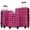 Leopard Hot Pink, variant on Luggage Sets 3 PCS Hardshell, 20" Carry on Luggage with TSA Lock, 24" Lightweight Checked Luggage, 28" Suitcase Set with Spinner Wheels for Women Men, Hot Pink Leopard