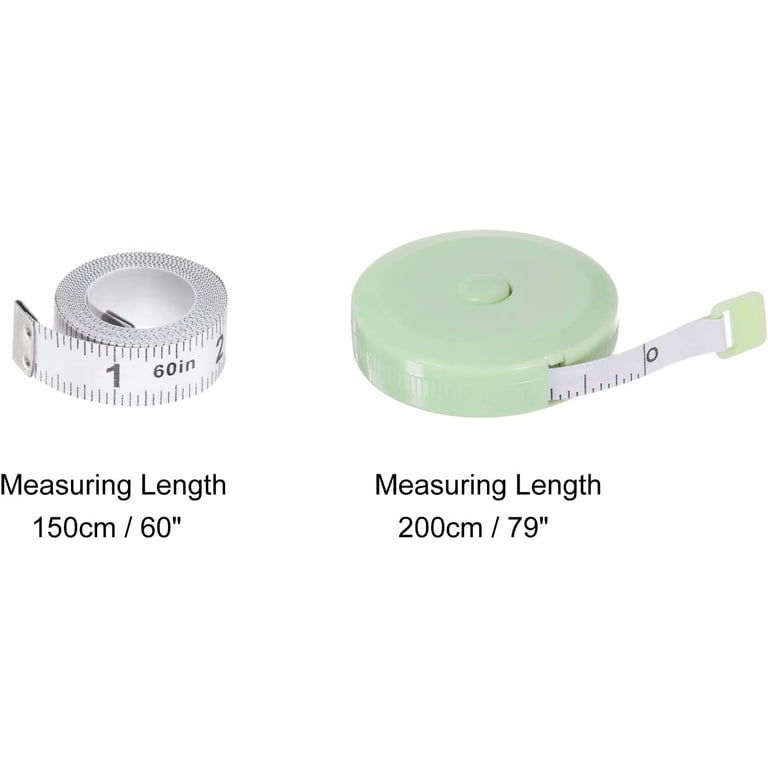 3Pcs Cloth Tape Measure Body Measuring Ruler 300cm 120Inch Metric Inch Measuring  Tape Soft Dual Sided