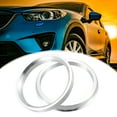 thumbnail image 2 of Unique Bargains 2 Pcs 60.1mm to 64.1mm Universal Car Hub Centric Rings Silver Tone, 2 of 6