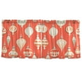 thumbnail image 7 of Yayeee Kitchen Curtains Tier Set of 2 Light Filtering 57"x36" Over Sink Window Panels, Beige Christmas Ornaments Pattern, 7 of 7