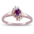 thumbnail image 3 of Star K � Small Oval 5x3mm Genuine Rhodolite Bypass Ring, 3 of 9