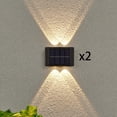 thumbnail image 3 of Lámpara de pared de lámpara solar para exteriores, lámpara de pared de lámpara impermeable IP65, luz de para cubierta de porche, Luz blanca cálida, 3 of 9