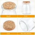 thumbnail image 2 of BENECREAT 10 Pack Glass Wedding Party Favor Jars with Cork Lids, Label Tags and String for Candy, Spices, Seashell Collection, Candle Making and More Pudding Bottle-shaped, 2 of 7