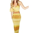 thumbnail image 2 of Coduop Womens Sexy 2 Pcs Midi Dress Outfits Sleeveless Halterneck Crop Top Long Pencil Skirt Set, 2 of 7