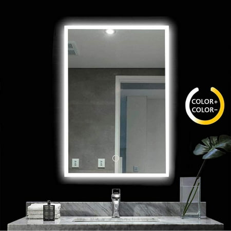 Led Bathroom Mirror Wall Mounted Light, Led Backlit Vanity Mirror