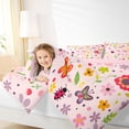 thumbnail image 5 of Feelyou Cute Floral Flower Bedding Comforter Set for Kids, Spring Garden Plant Twin Comforter Sets, Butterfly Ladybug Reversible Bedding Set, Microfiber Bedroom Decor, 2-Piece, 5 of 9
