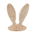 thumbnail image 2 of Cute Hat Hand-Woven Rattan Cartoon Headdress Ideal For Vacations Kids Sun Protection Brown Size 25x12cm 1Pc, 2 of 3