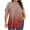 Red, variant on ZQUUVOU Women's Summer Top Plus Size Short Sleeve Solid Stripe Round Neck Front Fold Blouse Dark Blue