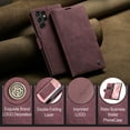 thumbnail image 2 of Galaxy S23 Ultra 5G Wallet Case, TECH CIRCLE PU Leather Flip Folio Case with Card Holders RFID Blocking Kickstand Shockproof TPU Inner Shell Phone Cover for Samsung Galaxy S23 Ultra 6.8" 2023,Winered, 2 of 11