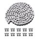thumbnail image 1 of KAMIER #35 Cadena de rodillos de transmisión 140 eslabones para Baja Doodle Bug Racer Blitz DB30 Coleman CT100U CC100X RT100 98cc 100cc 2.8hp Mini Bike Monster Mega Moto 80cc 105cc Motovox MBX10 MBX11, 1 of 5
