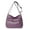 Purple, variant on Soft PU Leather Handbag Women Crossbody Multi Pocket Waterproof Shoulder