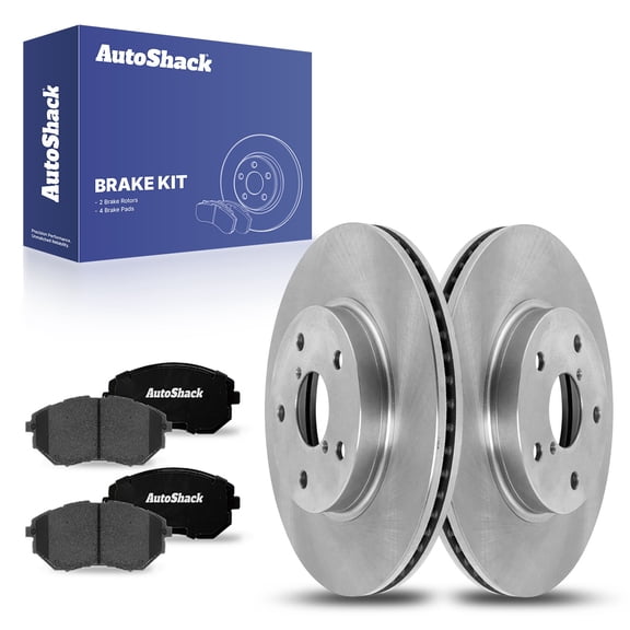 AutoShack Front Brake Rotors Ceramic Brake Pads | Replacement for 2015 Subaru Legacy 2.5L AWD | 6-PC Brake Kit