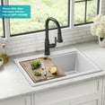 thumbnail image 3 of KRAUS Bellucci 28 Granite Composite WorkstationDrop-In Top MountSingle Bowl Kitchen Sink in White with Accessories, 3 of 17