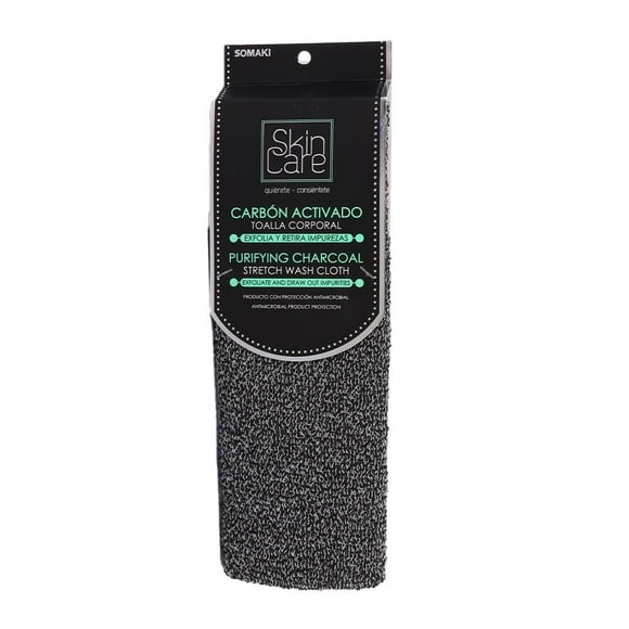 Toalla corporal Skin Care carbón exfoliante 1 pza