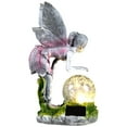 thumbnail image 5 of Northlight Solar Lighted Fairy with Gazing Ball Outdoor Garden Statue - 11", 5 of 9