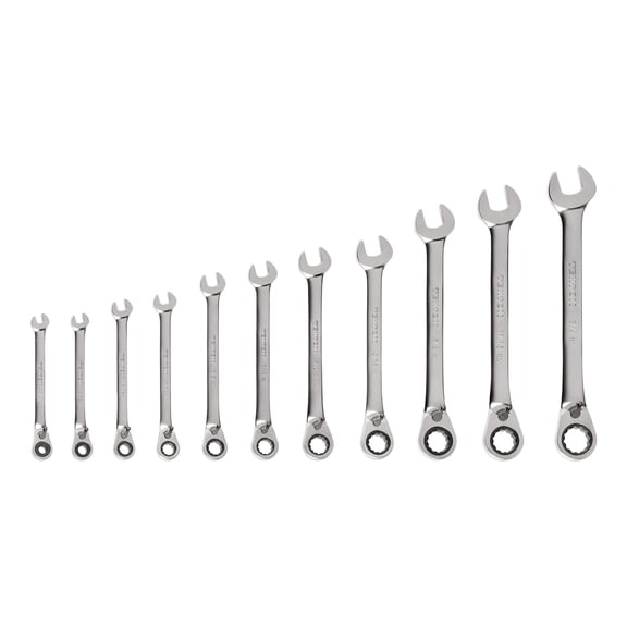 TEKTON Reversible 12-Point Ratcheting Combination Wrench Set, 11-Piece (1/4-3/4 in.) | WRC94000
