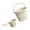 middle-Creamy, variant on Multipurpose Foldable Water Bucket & Set, Lightweight Compact Storage for Hiking, Kitchen, Garden, Car