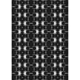 thumbnail image 1 of Ahgly Company Machine Washable Indoor Rectangle Transitional Night Black Area Rugs, 2' x 5', 1 of 7