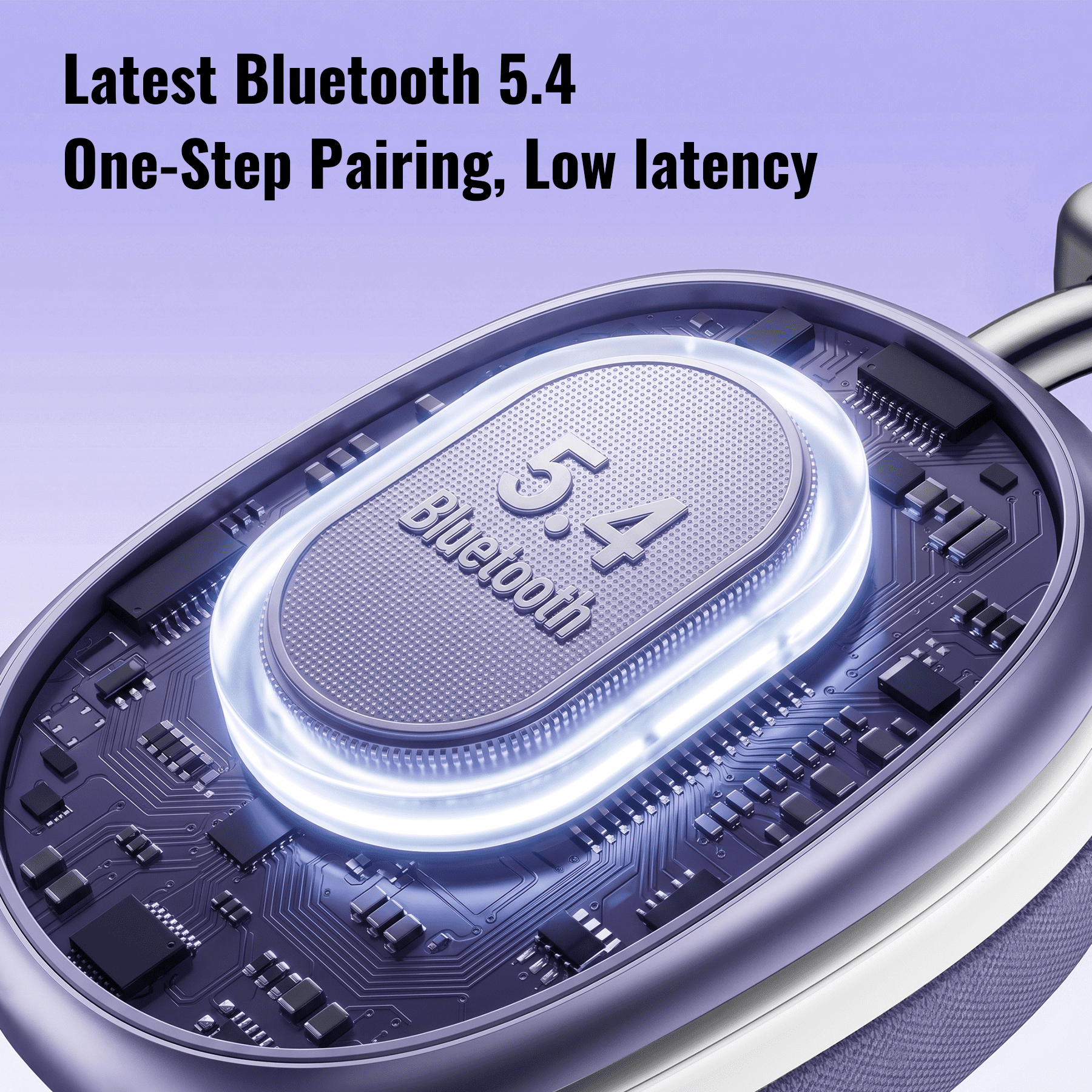 Wireless Bluetooth Headphones 5.1,40 Hrs Playtime Wireless Over-Ear Headphones,4 Mics ENC Noise Cancelling for Clear Calls, Lightweight Headset with Deep Bass Comfort fit for Travel Work
