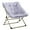 Purple, variant on OAKHAM Comfy Saucer Chair, Folding Faux Fur Lounge Chair for Bedroom and Living Room, Flexible Seating for Adults, X-Large, Grey