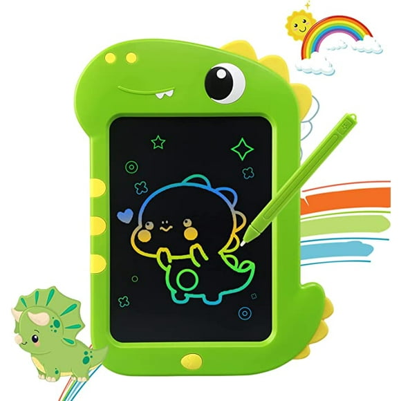 Un jouet de dinosaure pour les enfants - Écriture LCD 9 pouces planche à dessin colorée, tableau noir magie jeu éducatif créatif jouet cadeau garçon et fille taille du produit: 27 * 21