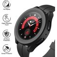thumbnail image 3 of KOMI Hard Case Compatible with Samsung Galaxy Watch 5 Pro 45mm with Screen Protector, HD Tempered Glass Screen Protector Cover Overall Protective Cover, 2 Pack, 3 of 5