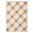 thumbnail image 2 of GlowSol 10' x 13' Rugs for Living Room Modern Geometric Rug Farmhouse Plaid Rug Stripe Rug Indoor Low Pile Non-Shedding Rug, Taupe, 2 of 7