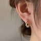 thumbnail image 4 of 2022 coreano nuevo temperamento Simple círculo pendientes de perlas de moda pequeños pendientes versátiles joyería de las mujeres, 4 of 4