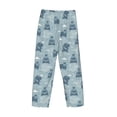 thumbnail image 3 of Vsdgher Cute Hippopotamus Print Mens Pajama Pants Sleep & Lounge Pants, PJ Bottoms With elastic waistb and Pockets, 3 of 5