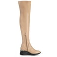 thumbnail image 7 of Unique Bargains Women's Platform Wedge Chunky Heels Over Knee Side Zip Thigh High Boots, 7 of 7