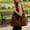 Coffee, variant on Large Capacity Convertible Tote Bag to Backpack for Women