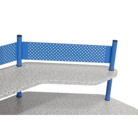 Calico Designs - Study Corner Computer Desk - Blue/Gray