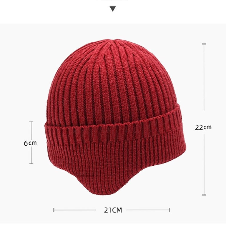 Winter Hats for Women Fleece Lined Beanie Knit Chunky Womens 