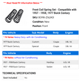 thumbnail image 2 of Front Coil Spring Set - Compatible with 1957 - 1958, 1977 Buick Century, 2 of 2