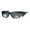 black, variant on Polarized Womens 2 Tone 60mm Rhinestone Studded Oval Fit Over Sunglasses Red