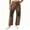 Khaki, variant on Womens Low Rise Baggy Barrel Horseshoe Jeans Patchwork Denim Pants with Pockets