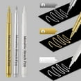 thumbnail image 2 of 3Pcs Metallic Paint Pen Water Resistant Glittering Highlighter Marker For Card Making Drawing Scrapbooking Craft Project, 2 of 9