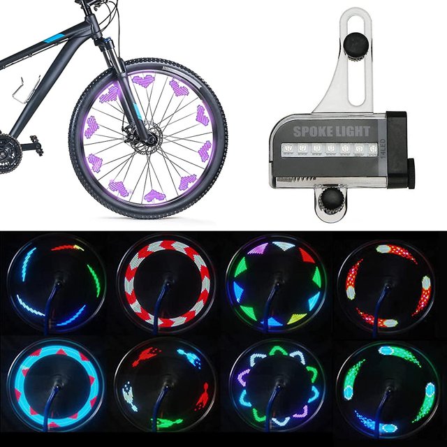 Bike Wheel Light, Led Bike Wheel Light, Bike Wheel Light, Super Waterproof 14led True Color Wire Light Energy Saving, For Bike Wheels, Safety (73 X 10