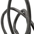 thumbnail image 3 of Benjara 9" Table Sculpture- Abstract Loop Design- Block Base- Black/Silver, 3 of 6