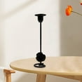 thumbnail image 6 of TISHITA Candleholder Centerpiece Candlestick Holder Flower Retro Ornament Taper Candle Holder for Wedding Bar Dining Table Decoration black L, 6 of 8