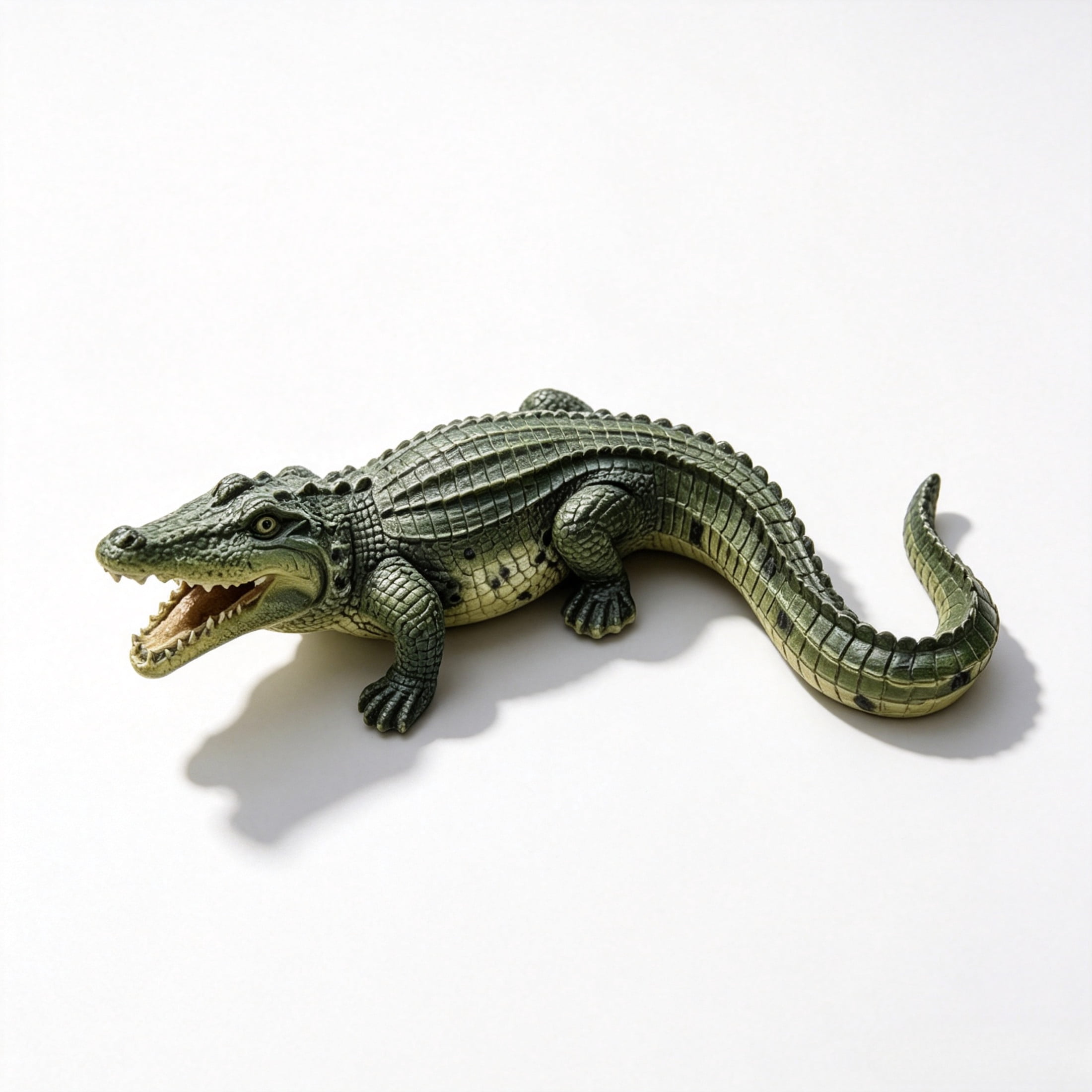 GDF Studio Crocodile Resin Indoor/Outdoor Guardian Statue, Weather-Resistant Decor Figurine for Garden & Courtyard